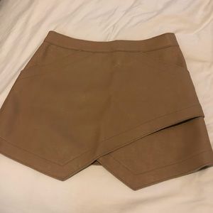 BCBGMaxazria Beige Mini Skirt